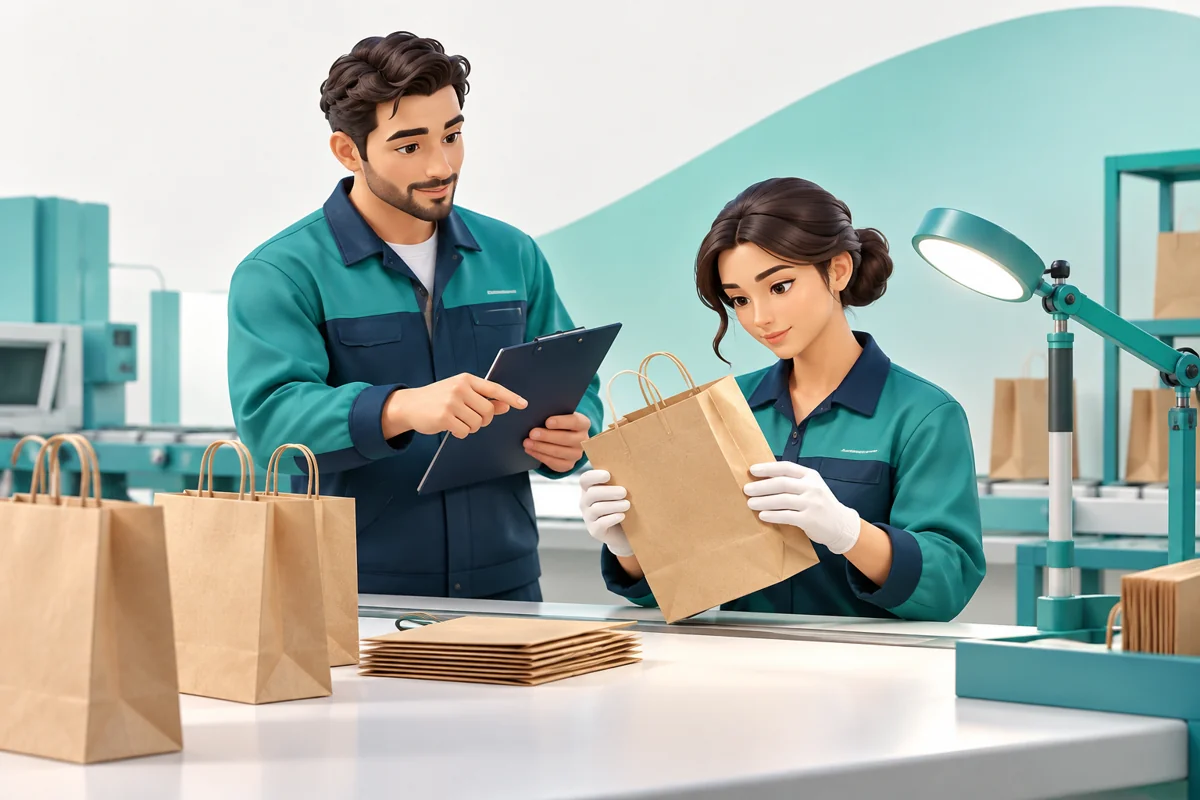 Minh họa công việc giám sát quản lý chất lượng tại SquareBag